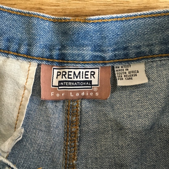 Vintage High Waist Jean Denim Shorts - Picture 3 of 8